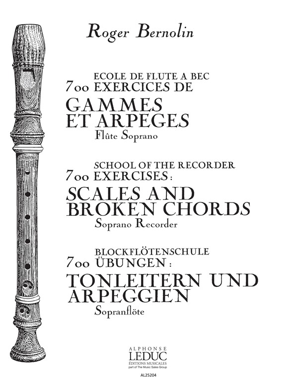 700 Exercices de gammes et arpèges, flûte à bec