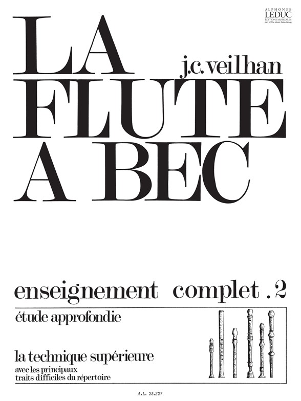 La flûte à bec, enseignement complet, vol. 2. 9790046252273