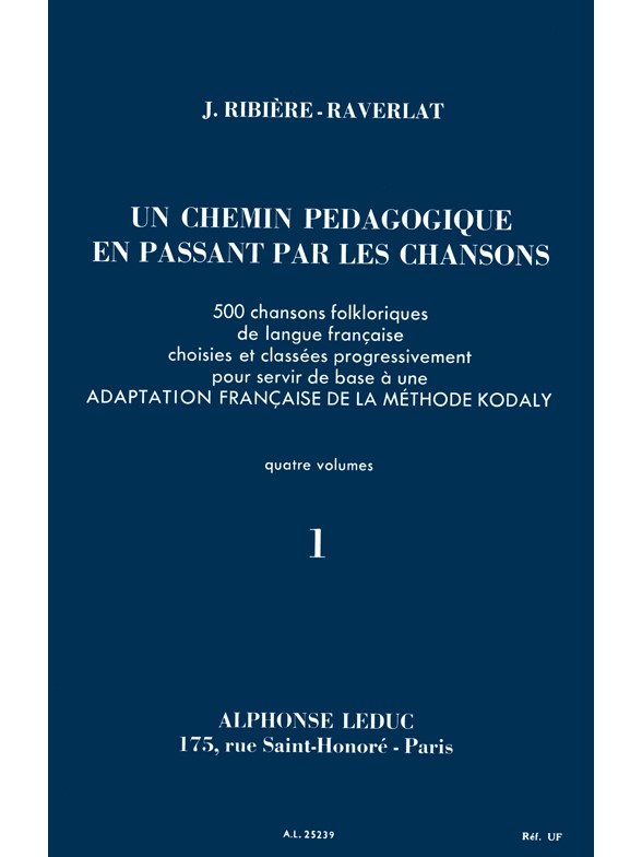 Chemin pédagogique en passant par les chansons, vol. 1, flûte à bec. 9790046252396