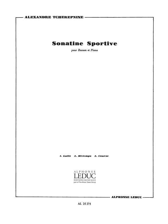 Sonatine sportive, basson et piano