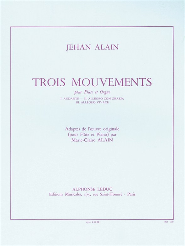 3 Mouvements, Flûte et Orgue