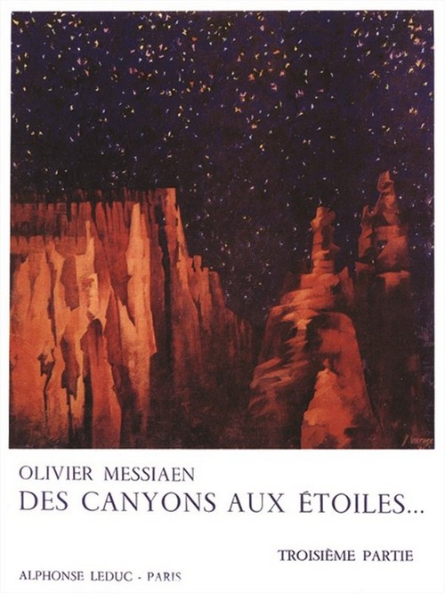 Des canyons aux étoiles, part 3, pour piano, cor, xylorimba, glockenspiel et orchestre, Score