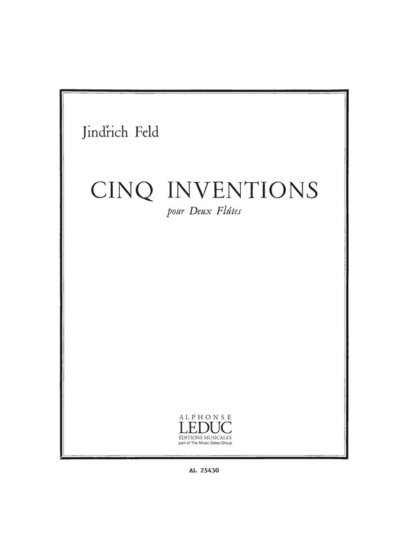 5 Inventions, pour deux flûtes. 9790046254307