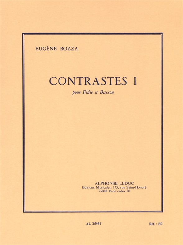 Contrastes I, Flute et  Basson