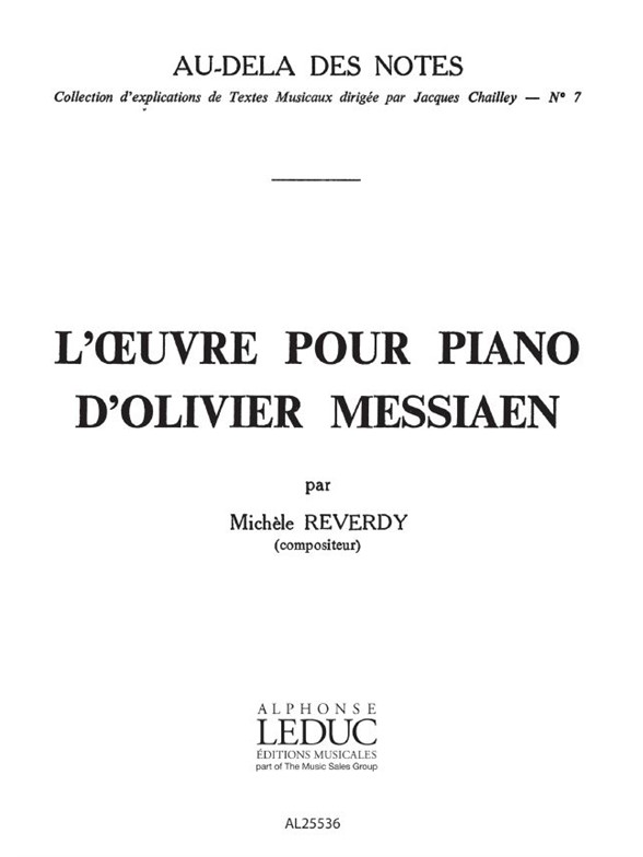 L'Oeuvre pour piano d'Olivier Messiaen