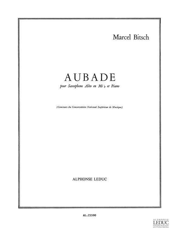 Aubade, pour saxophone Mi b et piano