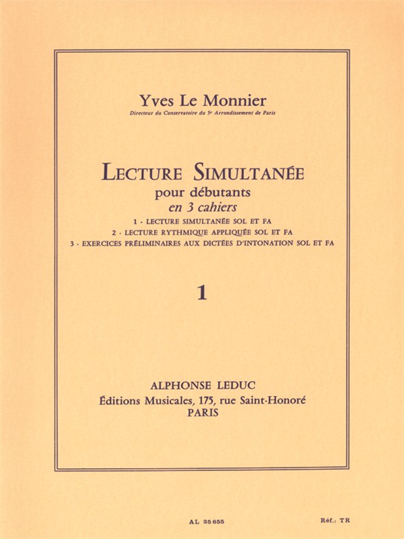 Lecture simultanée pour débutants, vol. 1: clé de Sol et Fa