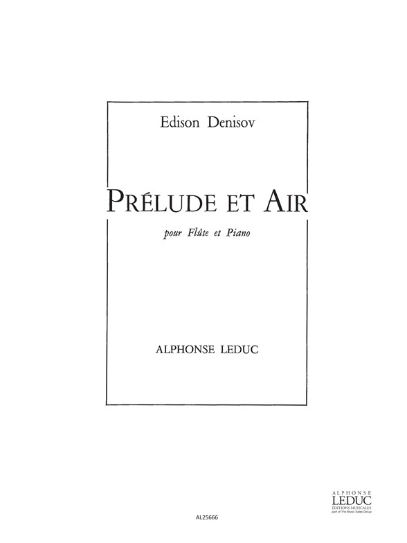 Prélude et air, pour flûte et piano