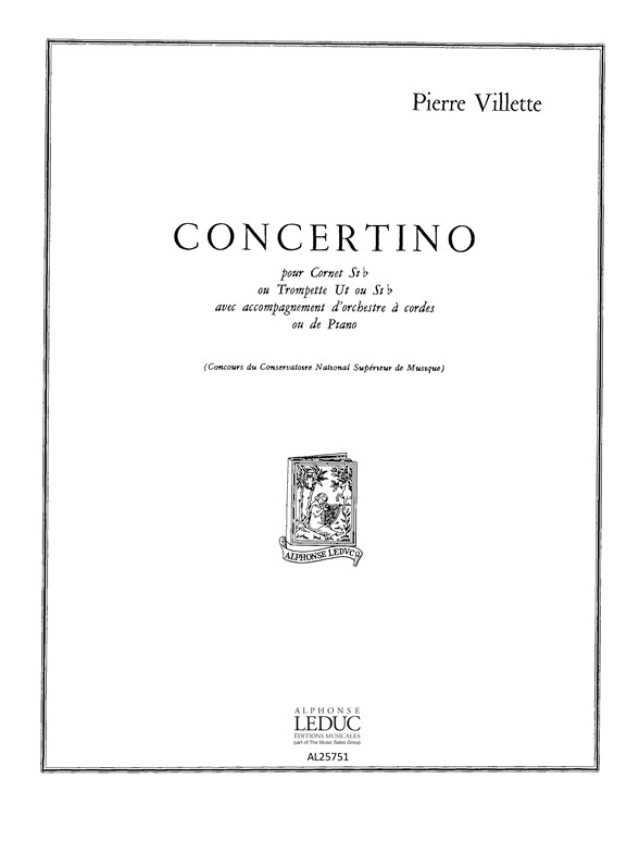 Concertino Op. 43, pour trompette et piano