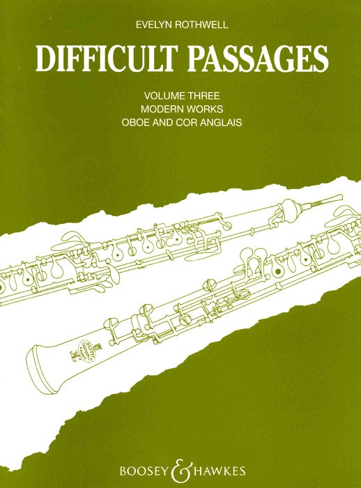 Difficult Passages. 990 Difficult Passages from the Symphonic Repertoire for oboe (cor anglais). Vol. 3: Modern Works. 9790060022944