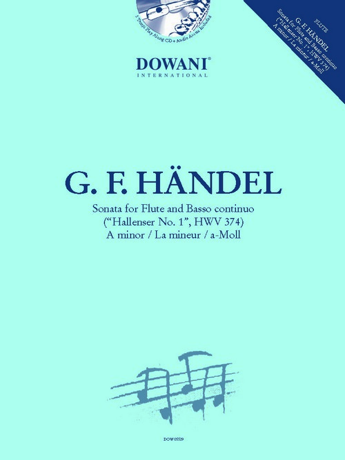 Sonata pour flûte et basso continuo, Hallenser No. 1, HWV 374, A minor
