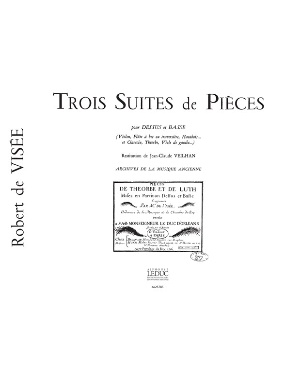 3 Suites de pièces, pour flûte et basso continuo