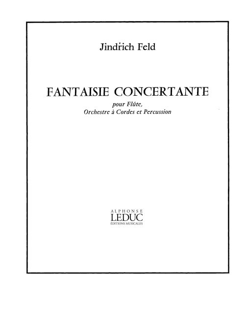 Fantaisie concertante, pour flûte et piano