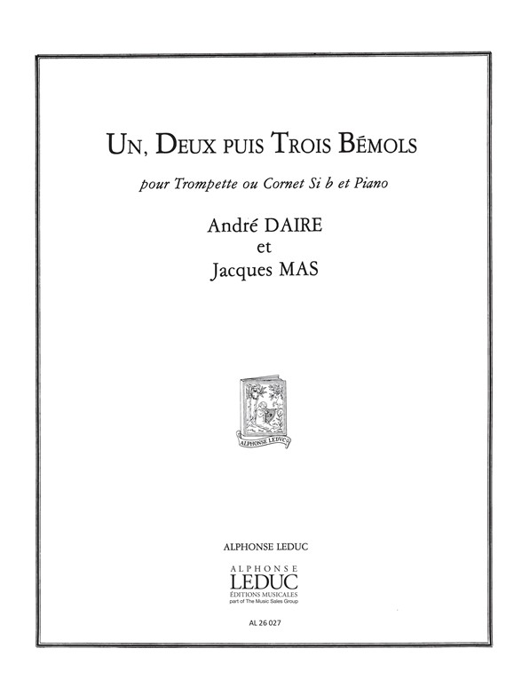 Un deux puis trois bémols, trompette en Ut ou Si b et piano