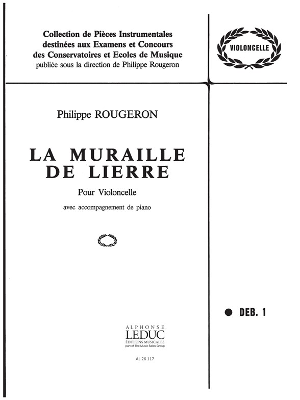 Muraille de Lierre, pour violoncelle et piano