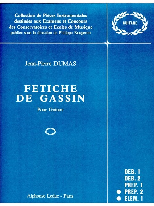 Fetiche de Gassin, pour guitare