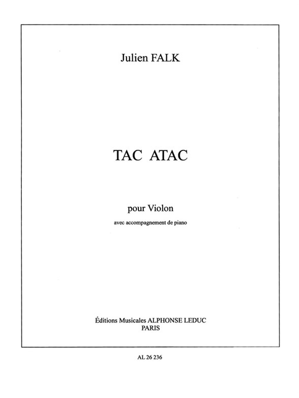 Tac Atac, pour violon et piano
