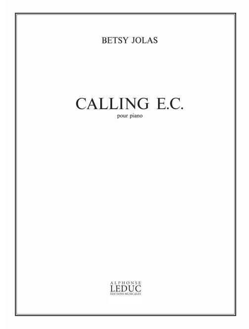 Calling E.C., pour piano