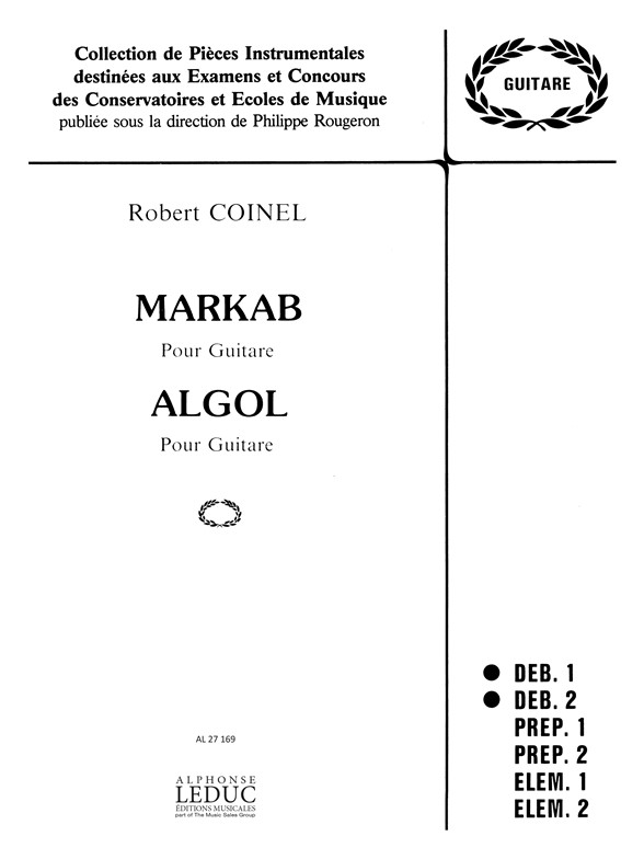 Markab et Algol, pour guitare