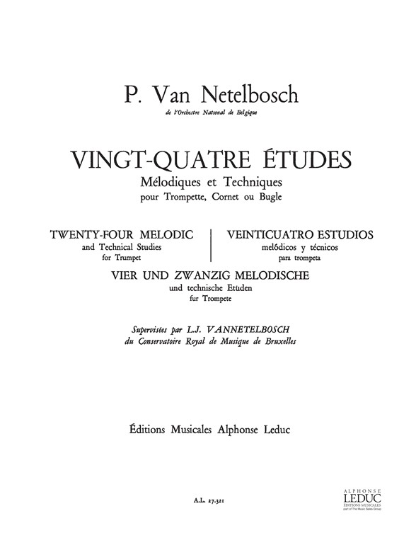 Vingt-quatre études mélodiques et techniques, trompette