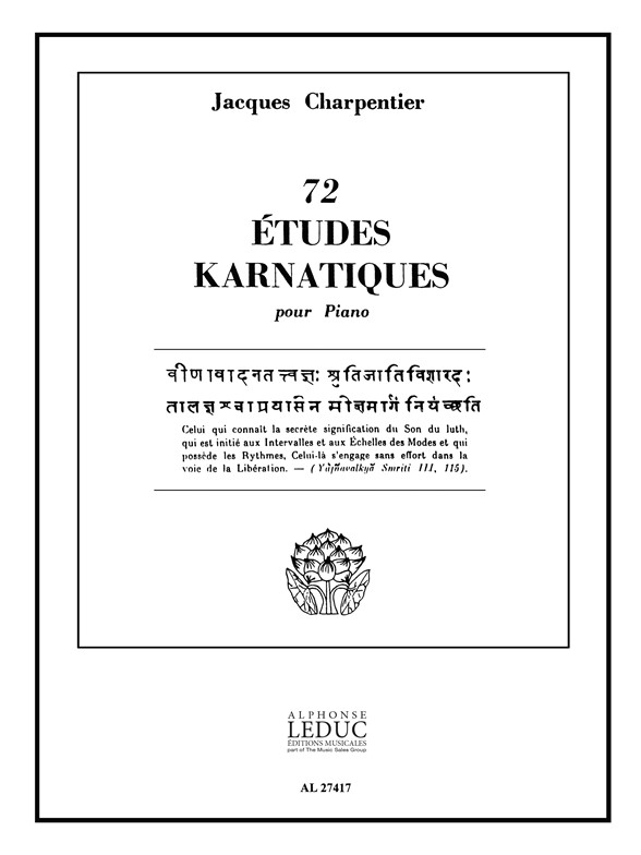75 Etudes Karnatiques Cycle 9, Piano. 9790046274176