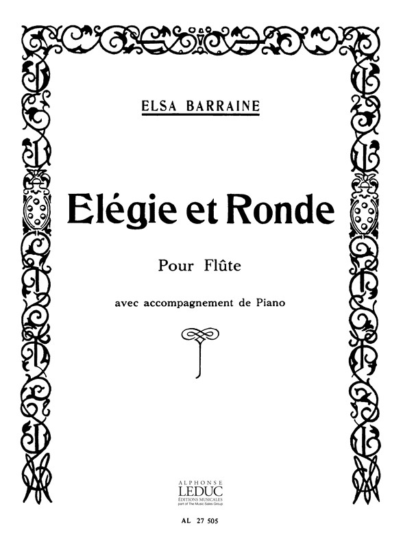 Elegie et ronde, Flûte et Piano. 9790046275050