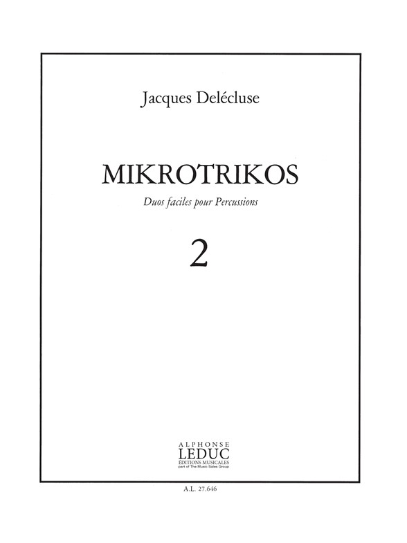 Mikrotrikos 2, duos faciles pour percussions