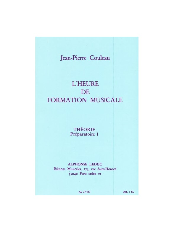 L'heure de formation musicale - Prép. 1. 9790046276576