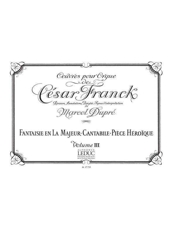 Oeuvres pour orgue, Vol. 3. 9790046277351 Oeuvres pour orgue, Vol. 3. 9790046277351