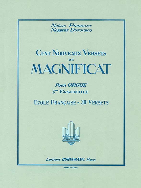 100 Versets de Magnificat: 16ème, 17ème, 18ème siècles, pour orgue. 9790046277412