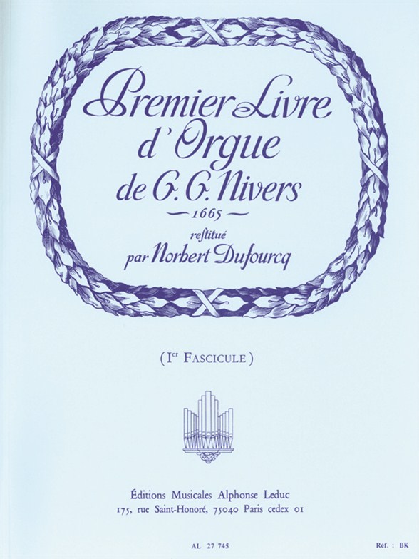 Livre d'Orgue nº 1, vol. 1