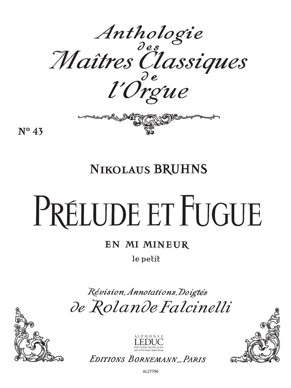 Prelude et Fugue en Mi Mineur, le petit, pour orgue