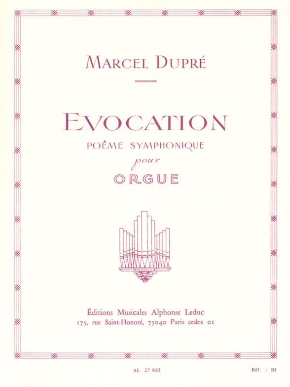 Evocation, pour orgue