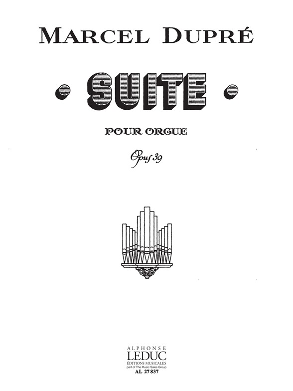 Suite Op. 39, pour orgue