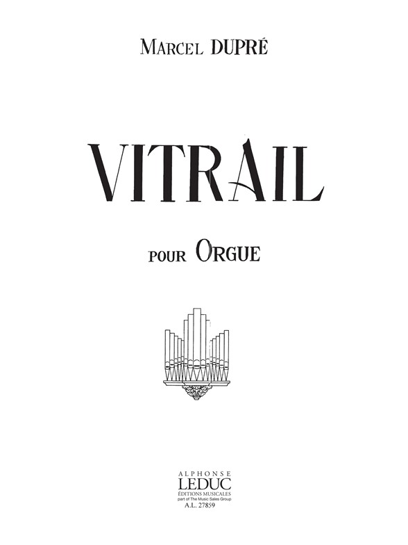 Vitrail pour orgue Op. 65