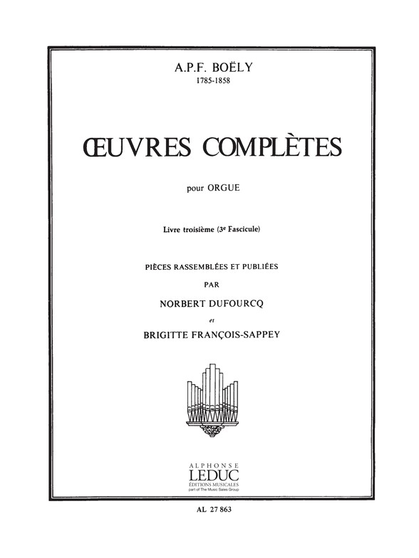 Oeuvres complètes pour orgue, vol. 3