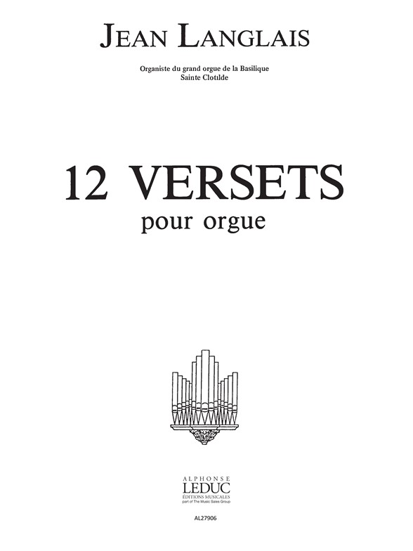 12 Versets, pour orgue