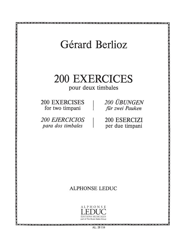 200 Exercices, pour deux timbales. 9790046281167