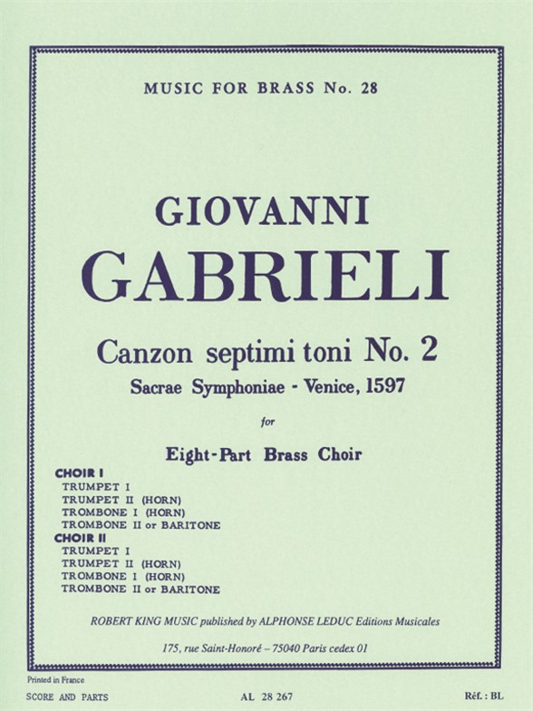 Canzon septimi toni nº 2, Eight-Part Brass Choir