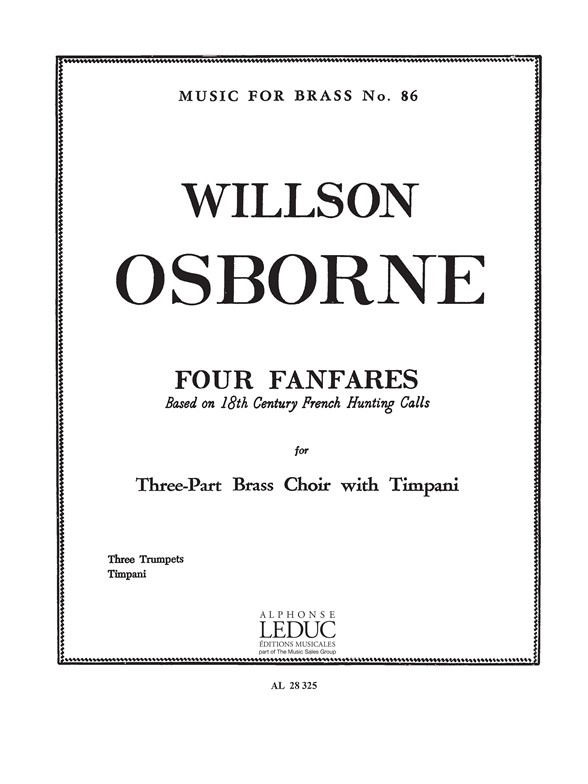 4 Fanfares, Three-Part Trumpet Choir with Timpani