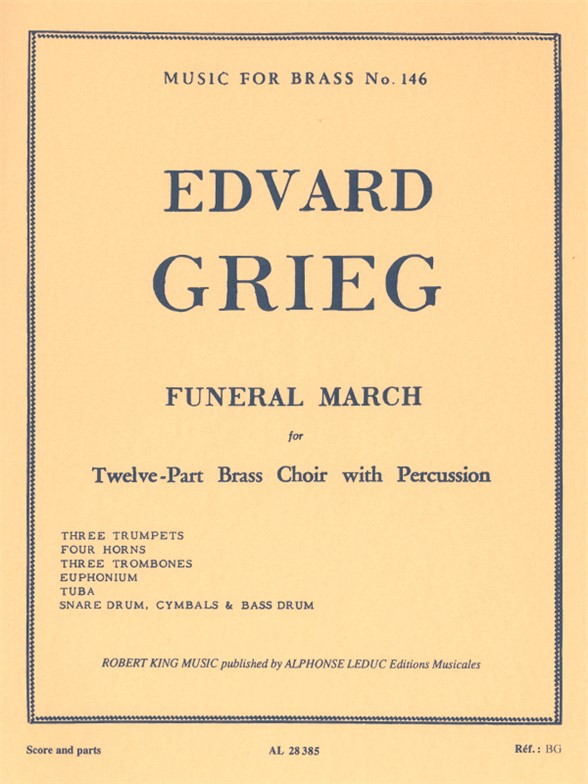 Funeral March, Twelve-Part Brass Choir with Percussion. 9790046283857