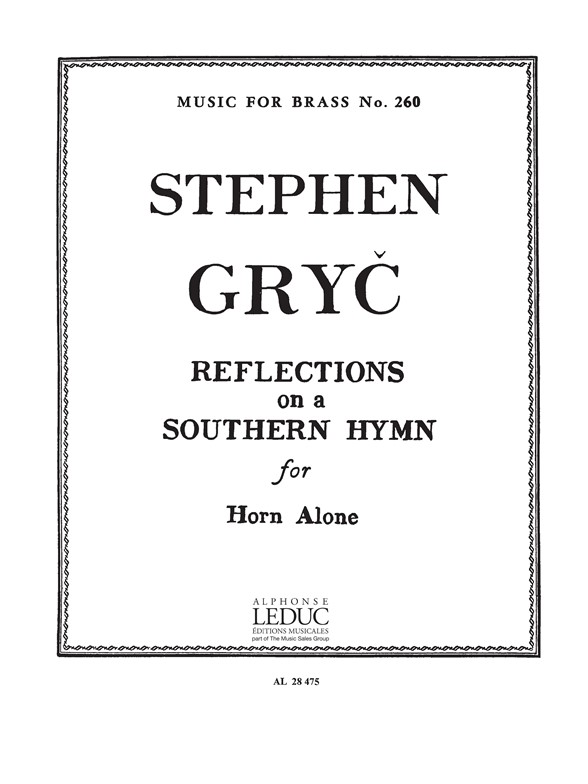 Reflections on a Southern Hymn, for Horn