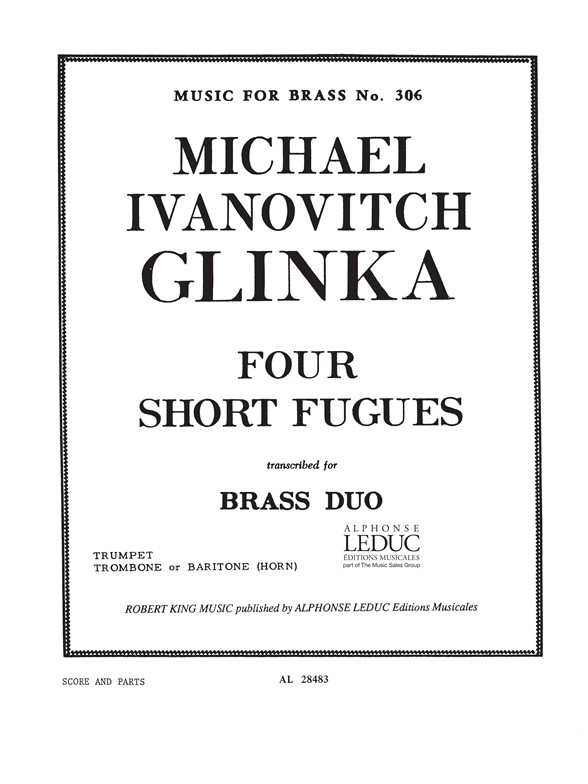 Four Short Fugues, for Trumpet and Trombone or Horn. 9790046284830