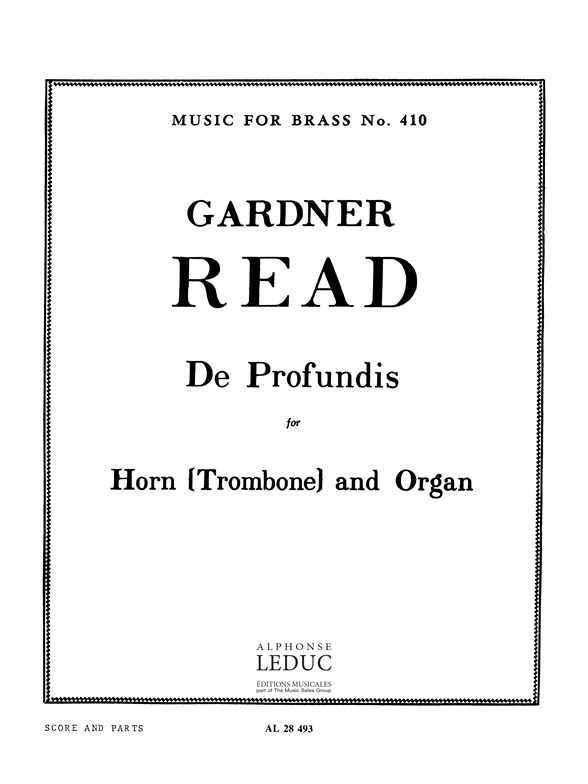 De Profundis, Trombone and Organ