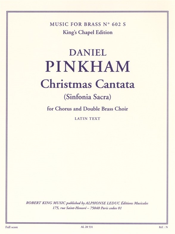 Christmas Cantata, four Chorus and Double Brass Choir