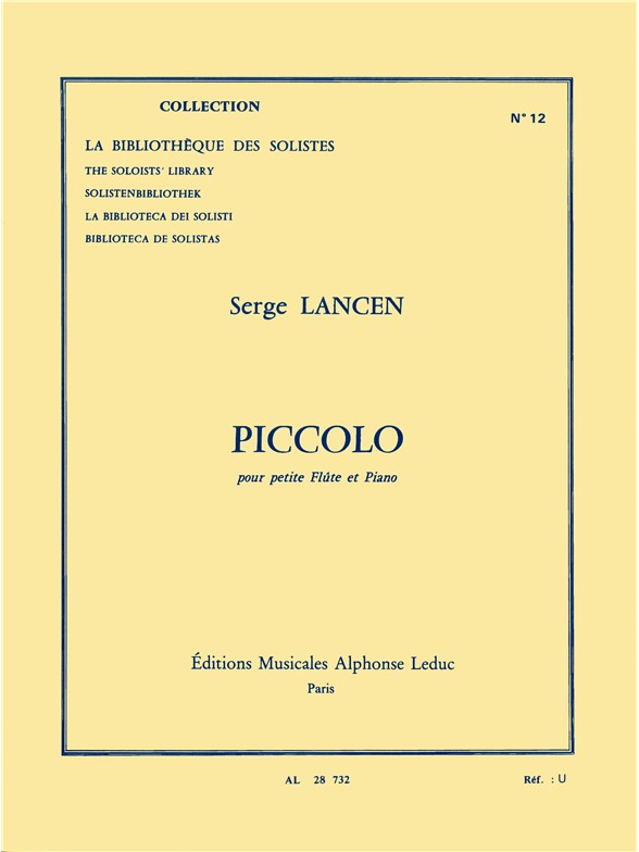 Piccolo, pour petite flûte et piano