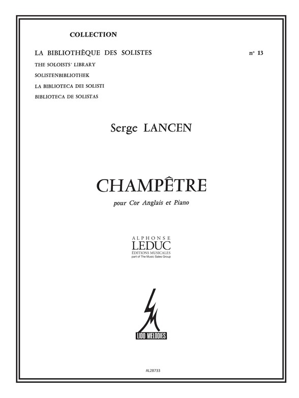 Champêtre, pour cor anglais et piano