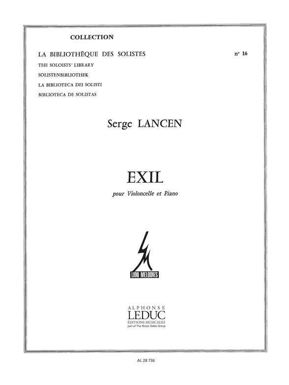 Exil, pour violoncelle et piano