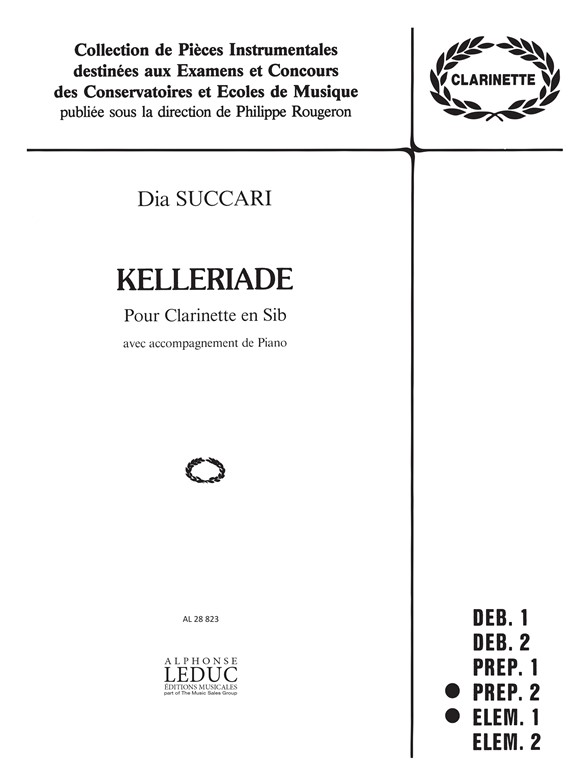 Kelleriade, pour clarinette Sib et piano