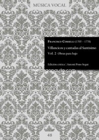 Villancicos y cantadas al Santísimo, vol. 2: Obras para bajo. 9790805412962